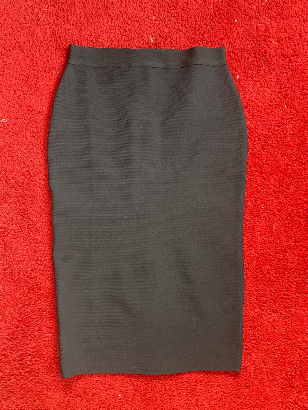 Montrez Black High-Rise Pencil Skirt - Sleek Workwear Staple